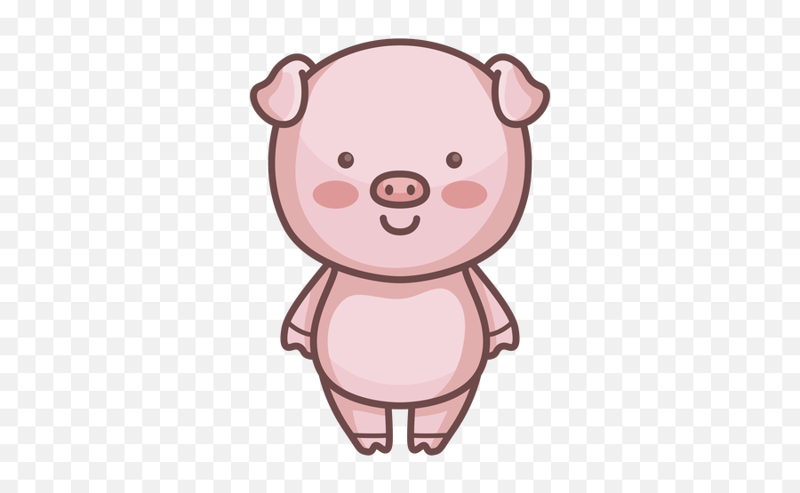 Cute Pig Character - Cute Cartoon Pig Template Png,Cute Png