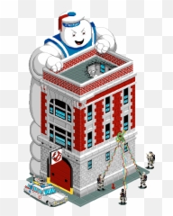 Ghostbusters Firehouse Pixeljoint - Fictional Character Png,Ghostbusters Icon Ghost