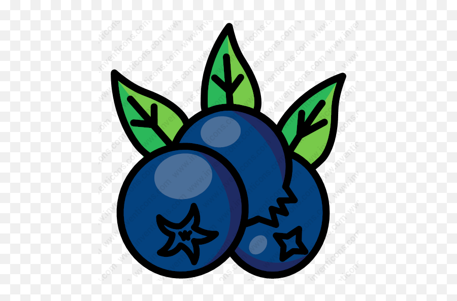 Download Blueberry Vector Icon - Blueberry Fruit Icon Png,Blueberry Text Icon