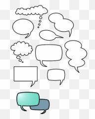 Simple Speech Bubbles Free Vector U2013 Psdvectoricons - Nori De Benzi Desenate Png,Psd Icon Set