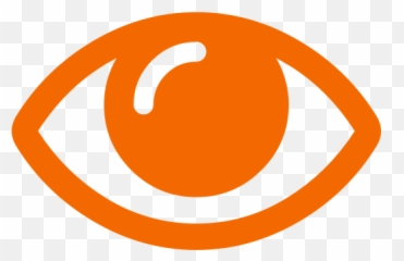 Orange Eye Symbol Png Icon - Dot