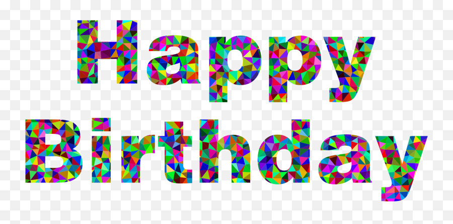 Happy Birthday Transparent Png - Happy Birthday Big Words,Happy Birthday Png Transparent