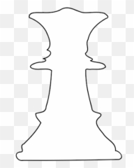 Outlined White Queen Public Domain Vectors - Dot png