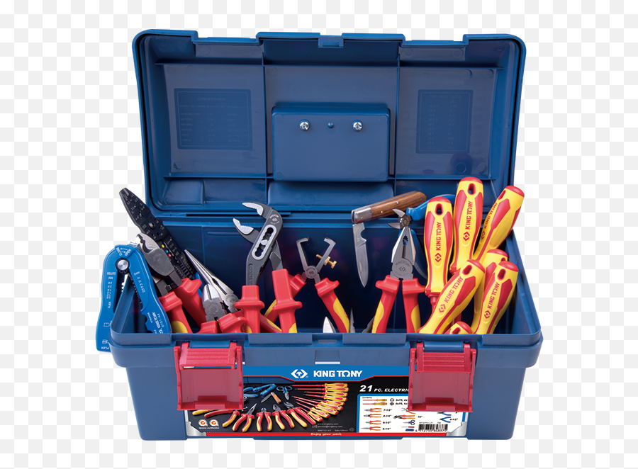 21 Pc - Electrical Electrician Tool Box Png,Tool Box Png