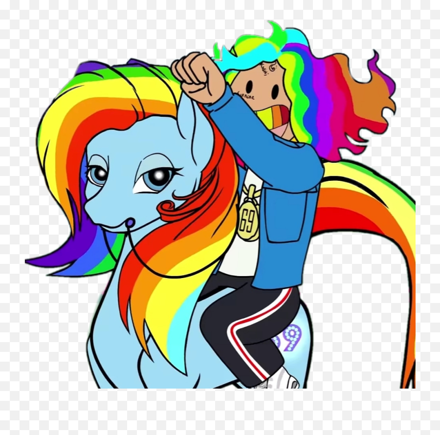 Mlp Sticker - 6ix9ine My Little Pony Transparent Cartoon 6ix9ine My Little Pony Png,6ix9ine Png