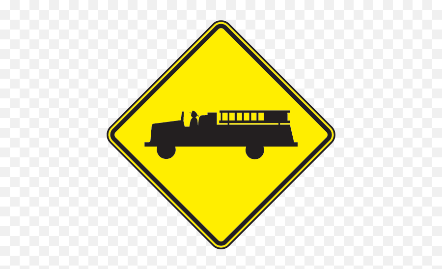 Emergency Vehicle Warning Sign Mutcd W11 - 8y2355 With Images Emergency Vehicle Warning Signs Png,Caution Sign Png