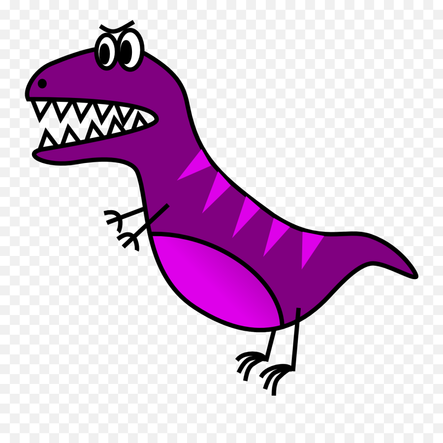 Dinosaur Simple Transparent Png - Cartoon Easy To Draw T Rex,Dinosaur Clipart Png