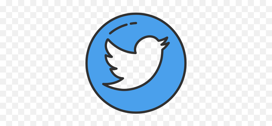 Twitter Circle Icon Png 5 Image - Facebook Icon Cartoon Png,Twitter Png