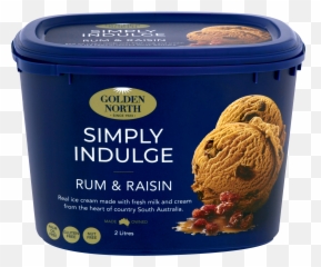 2l Simply Indulge Rum U0026 Raisin - Golden North Chocolate Ice Cream In Australia Png,Raisin Png