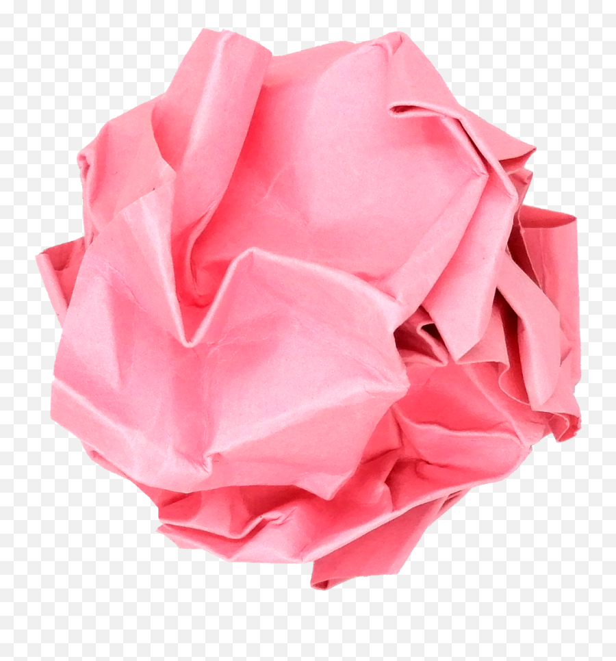 Crumpled Up Ball Paper Transparent - Crumpled Paper Ball Pink Png,Crumpled Paper Png