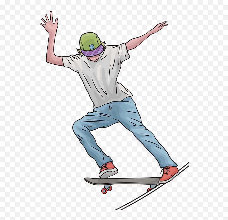 Skateboard Ramp Clipart Free Download Transparent Png - Skateboarder Clipart,Skateboarding Png
