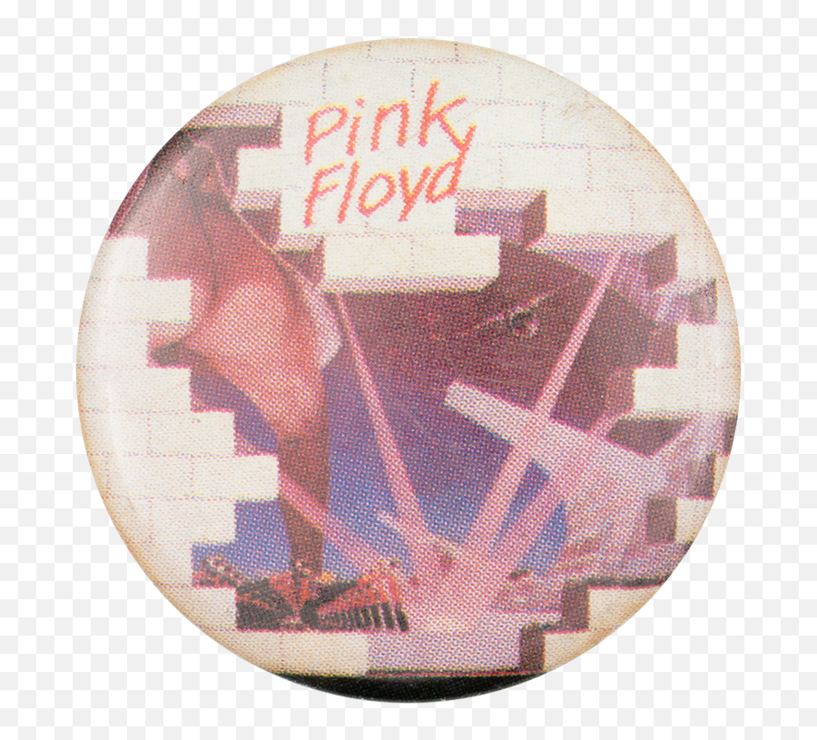 Pink Floyd The Wall Red Text Busy Beaver Button Museum - Pink Floyd The Wall Inside Album Cover Png,Pink Floyd Png
