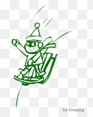 Download Free Holidaypng Winter Youtube Boy Sled - Illustration,Sled Png