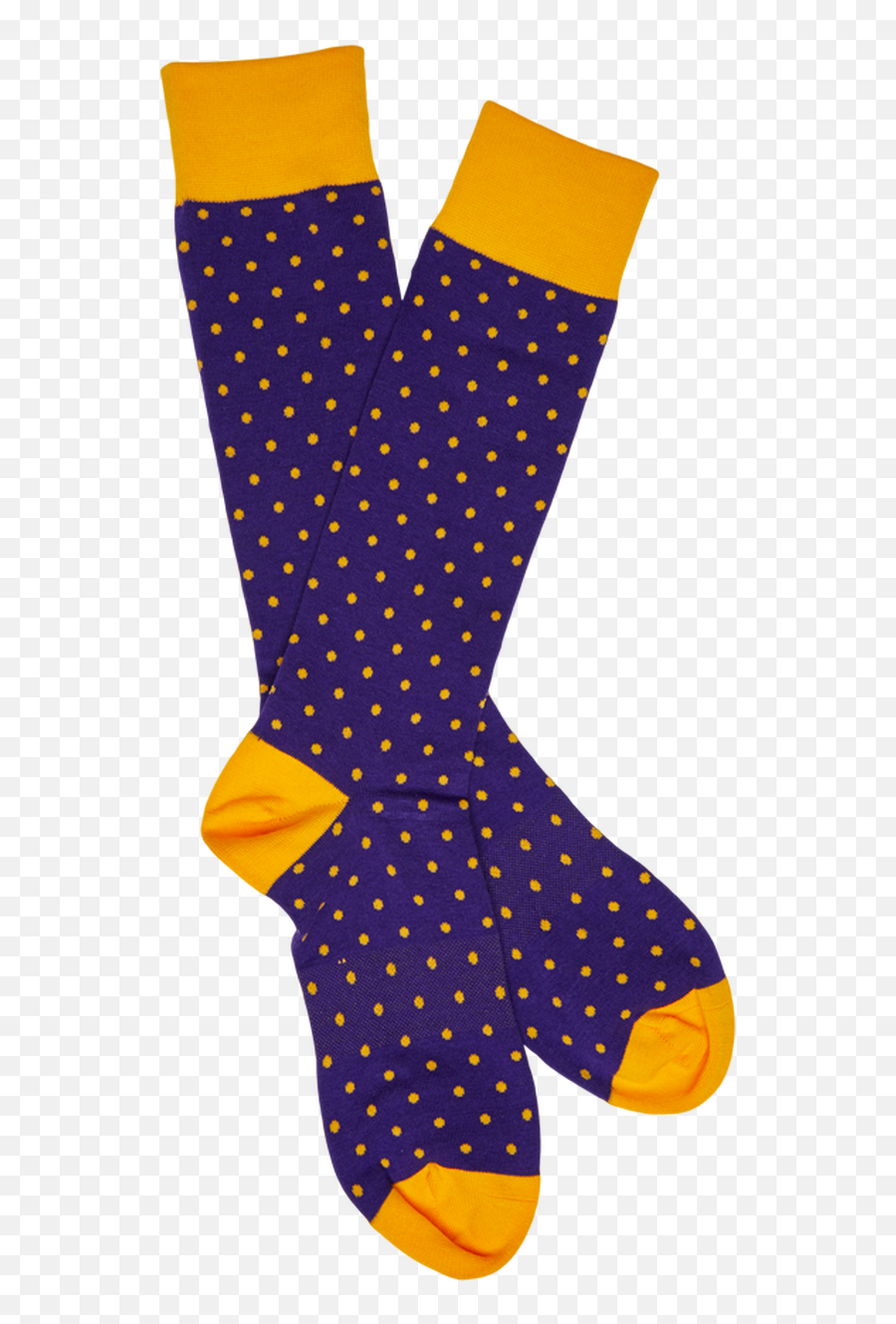 Purple And Gold - Dot Sock Png,Gold Dots Png