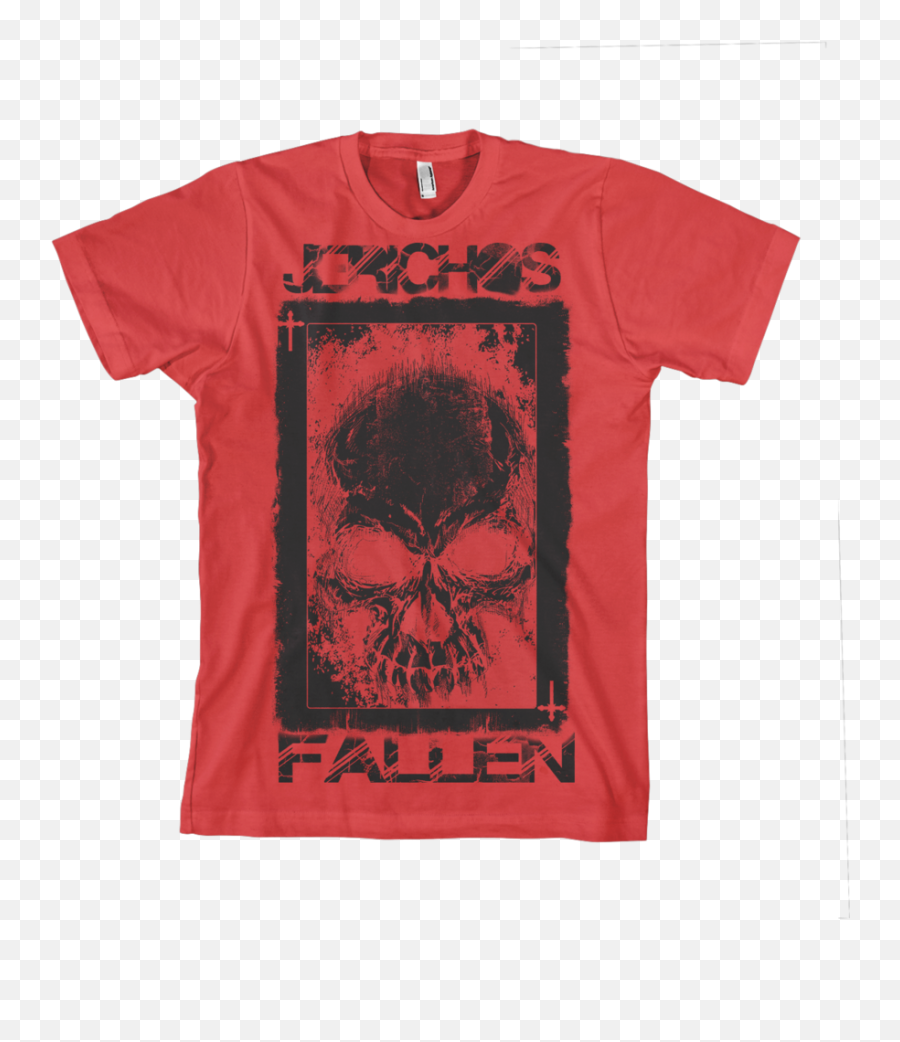 Download Image Of Red Skull Card Tee - T Shirt Full Size John Did Her T Shirt Png,Red Skull Png