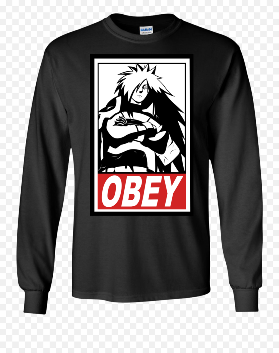 Obey Madara Uchiha T - Shirt Long Sleeve 240 Andre The Giant Obey Png,Madara Uchiha Png