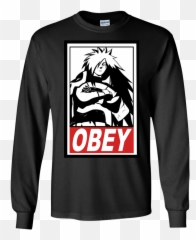Obey Madara Uchiha T - Shirt Long Sleeve 240 Andre The Giant Obey Png,Madara Uchiha Png