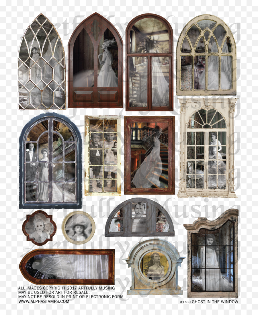 Download Hd More Old Windows - Haunted House Window Png Haunted House Windows,Window Png