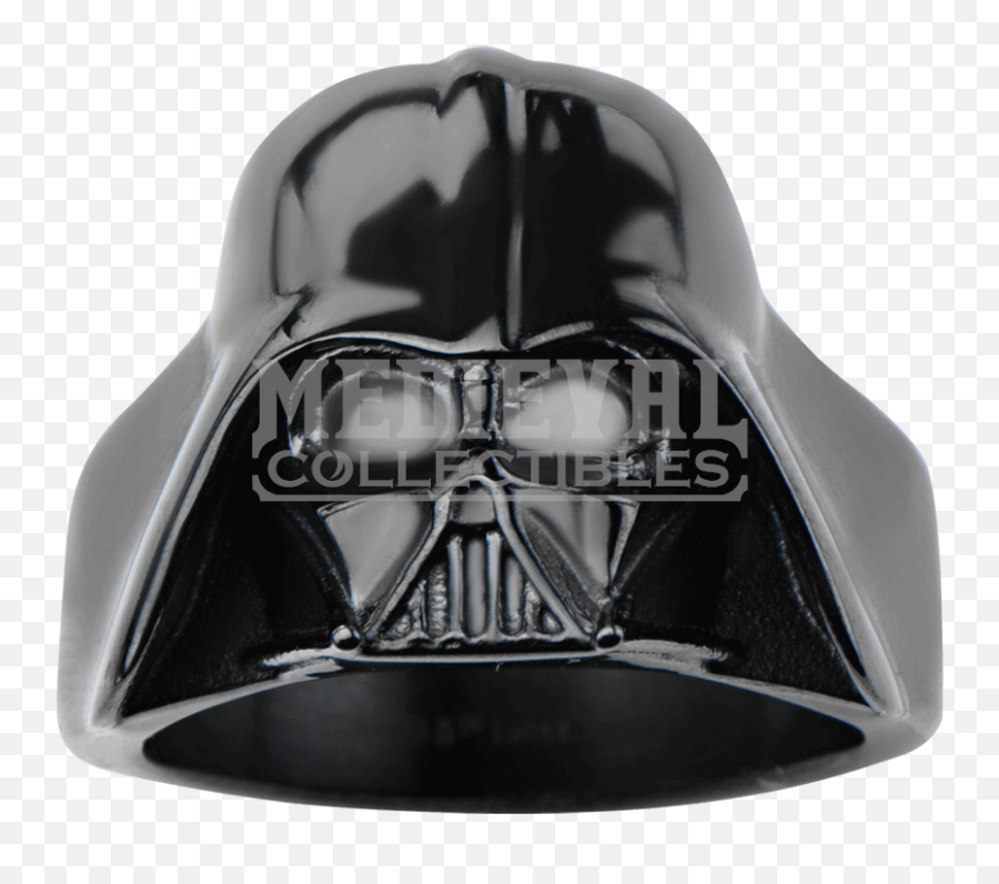 Download Hd Darth Vader Black Large 3d Helmet Ring - Star Png,Darth Vader Helmet Png