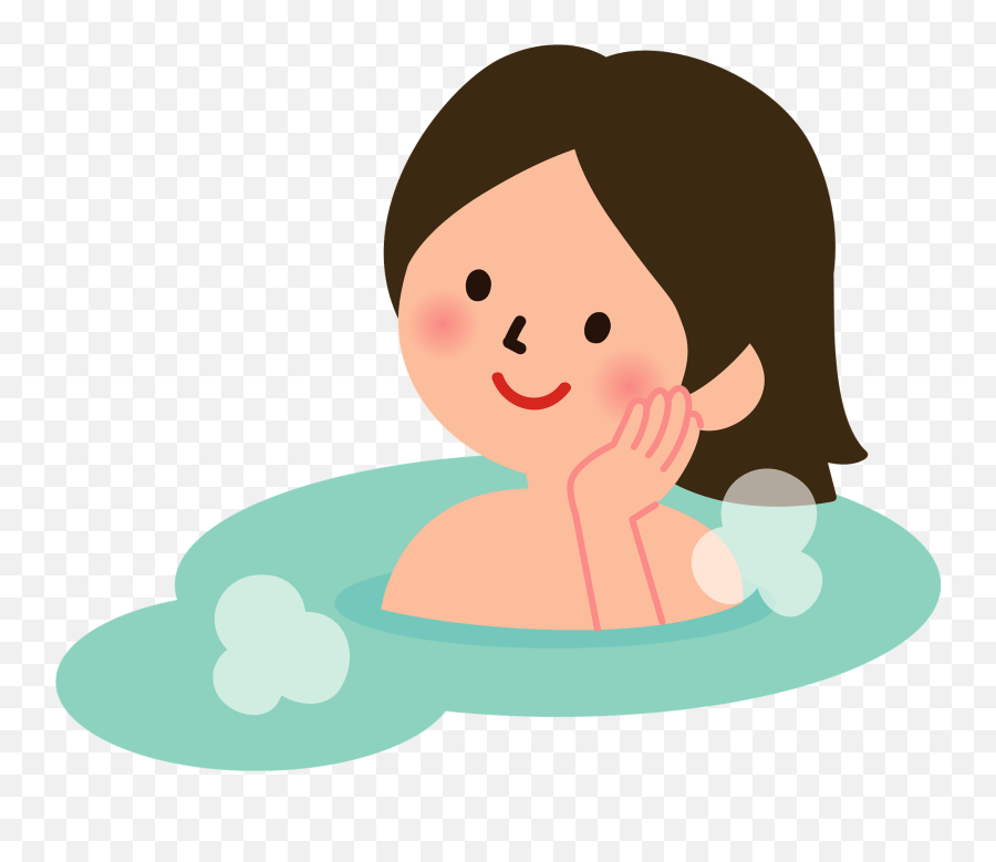 Woman In A Hot Spring Clipart Free Download Transparent - Cartoon Png,Spring Clipart Png