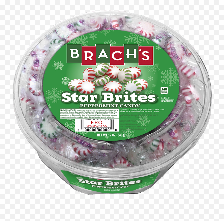 Green Star Brites Peppermint Candy - Christmas Tree Png,Peppermint Candy Png