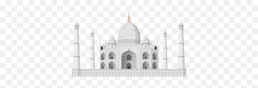 Taj Mahal Illustration Transparent Png - Taj Mahal,Taj Mahal Png