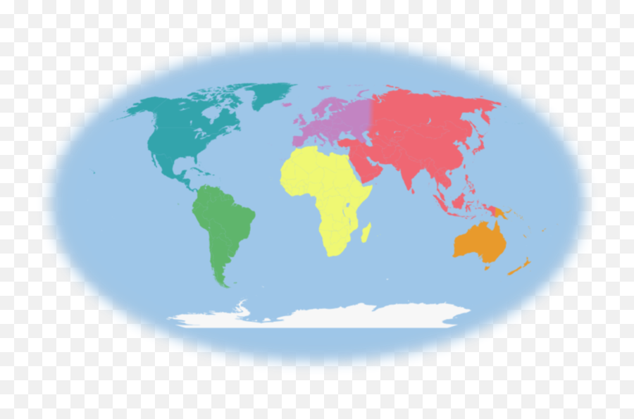 Continents And Countries For Preschool - First Grade World Map Png,Continents Png