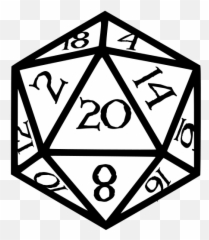 D20 Transparent Png Clipart Free - D20 Natural 1,D20 Transparent Background