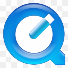 Quicktime Icon Logo Vector - With Blue png