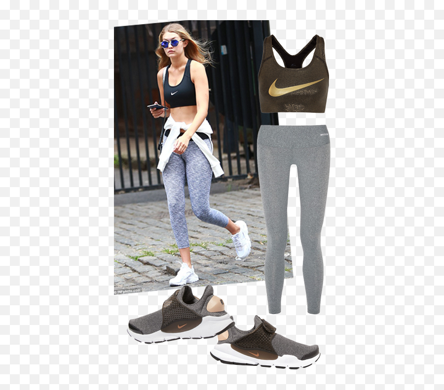 Gigi Hadid Png - Gigi Hadid Gym Style Outfit Nike Huarache Gigi Hadid Workout Outfits,Francisco Lachowski Png