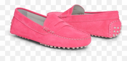 Neon Arrow Png - Neon Suede Moccasin Slipon Shoe For Women