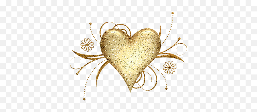 Golden Heart Transparent Png Clipart - Love Gold Hearts,Gold Heart Png