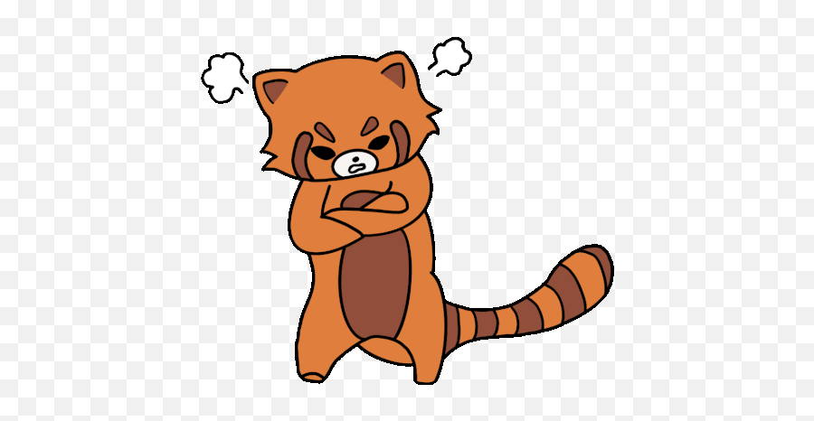 Angry Red Panda Roux Gif - Panda Roux Gif Animé Png,Aggretsuko Icon