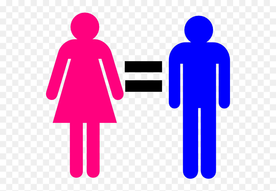 Symbol Male And Female Clip Art - Males Equal To Females Png,Pink Clip Art Icon