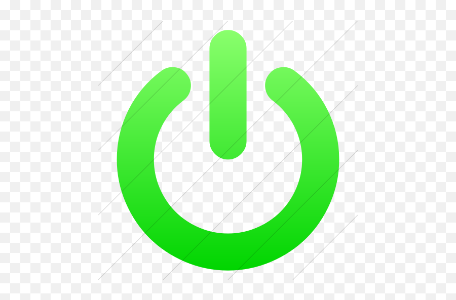 Iconsetc Simple Ios Neon Green - Power Button On Png,On And Off Icon