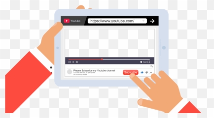 Download Vector Finger Tablet Free Png Hq - Laptop Youtube Png