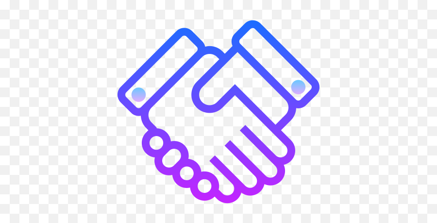 Handshake Icon In Gradient Line Style - Business Handshake Icon Png,Business Handshake Icon