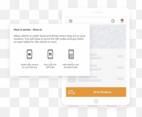 Qr Code Restaurant Menu For Dine - Ordering Vertical png