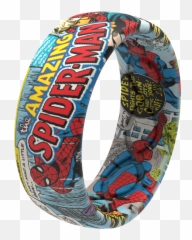 Spider - Man Classic Comic Silicone Ring Groove Life Solid png