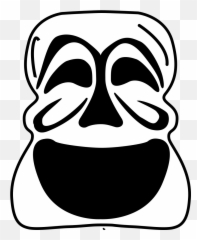 Goalie Mask Simple Outline Png Svg Clip Art For Web - Scared Drama Mask,Theater Mask Icon