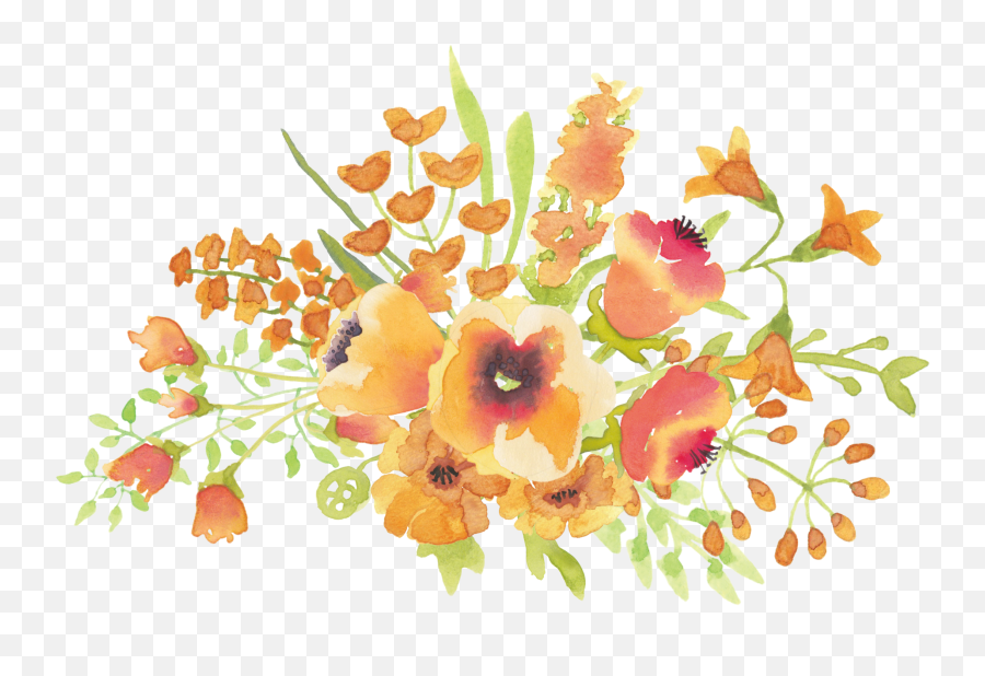 Gorgeus Clipart Orange Flower - Flowers Png,Orange Flowers Png