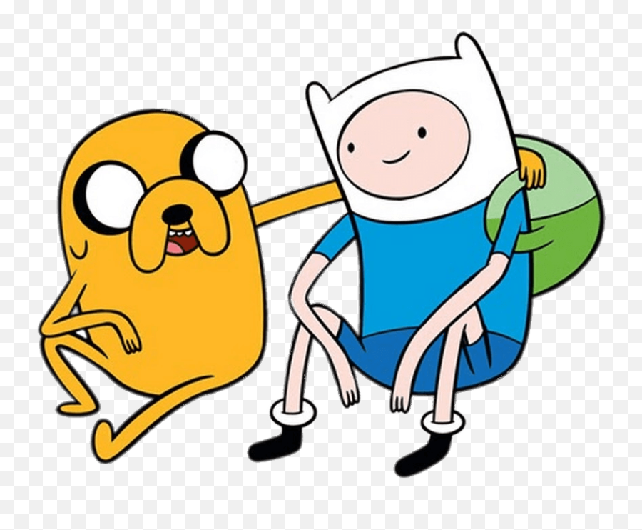 Jake Sitting Together Transparent Png - Jake And Finn Adventure Time,Adventure Time Transparent