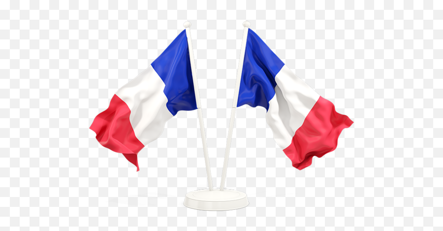 Two Waving Flags - Transparent Nigeria Flag Png,French Flag Png