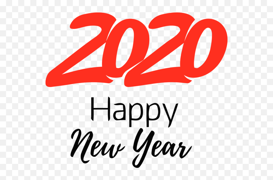 New Year Text Font Logo For Happy 2020 - New Year Celebration Logo Png,New Year Logo Images