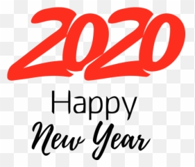 New Year Text Font Logo For Happy 2020 - Celebration png