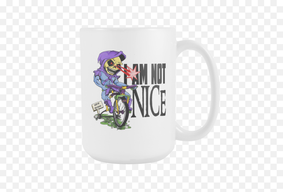 Download I Am Not Nice Skeletor Motu White Coffee Mug 15oz - Mug Png,Skeletor Png