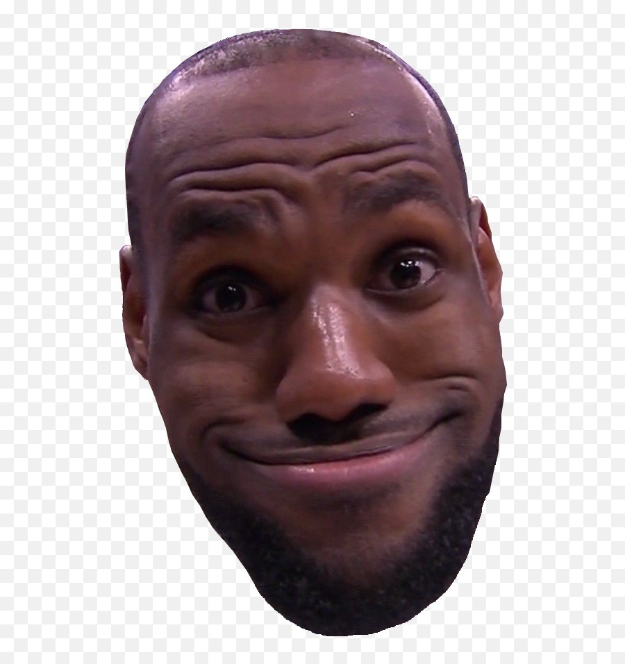 Lebron James Head Transparent Png - Lebron Funny Face Png,Lebron James Logo Png