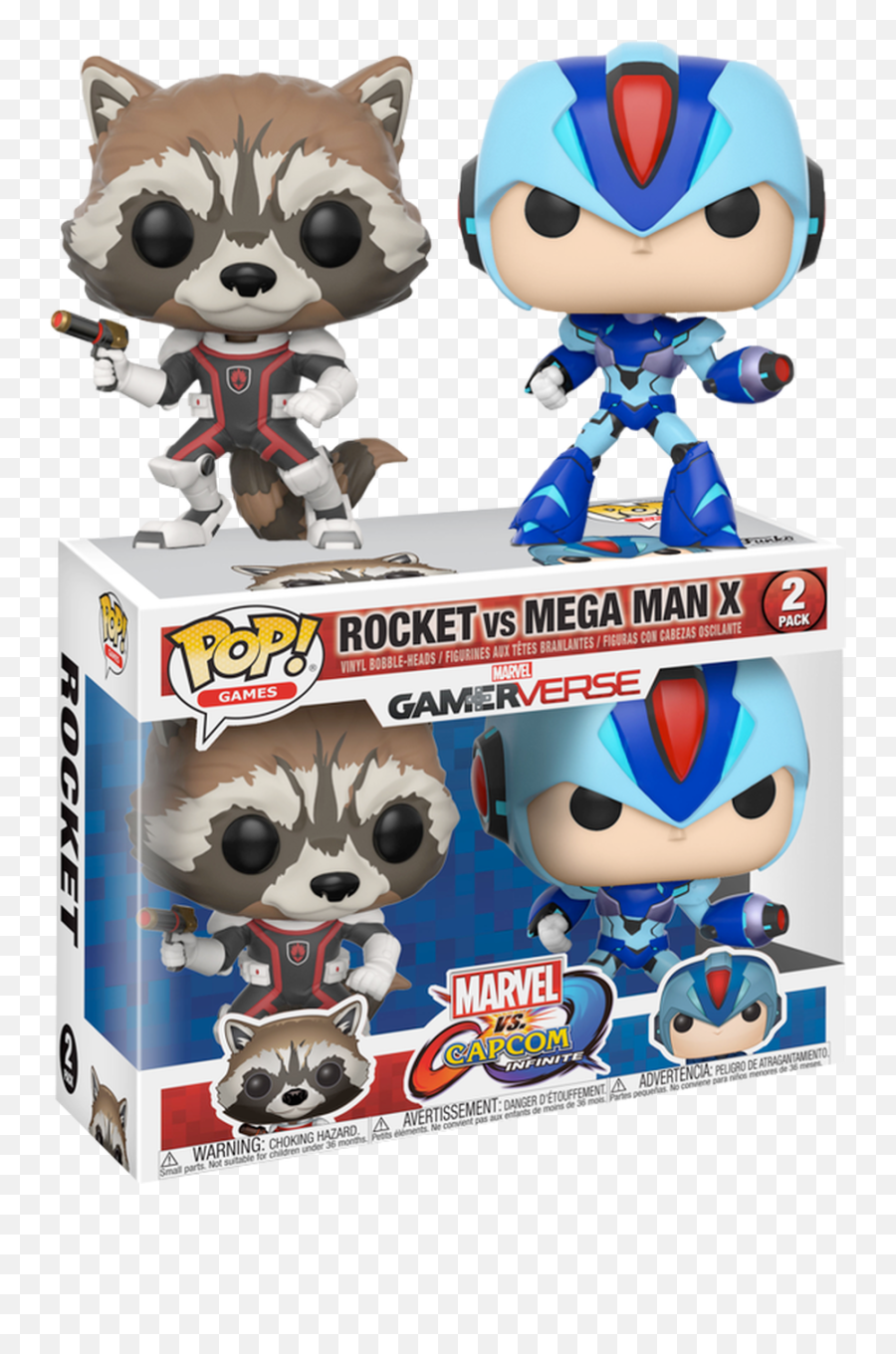 Marvel Vs Capcom Infinite - Rocket Vs Mega Man Pop Vinyl Megaman X Funko Pop Png,Rocket Raccoon Png