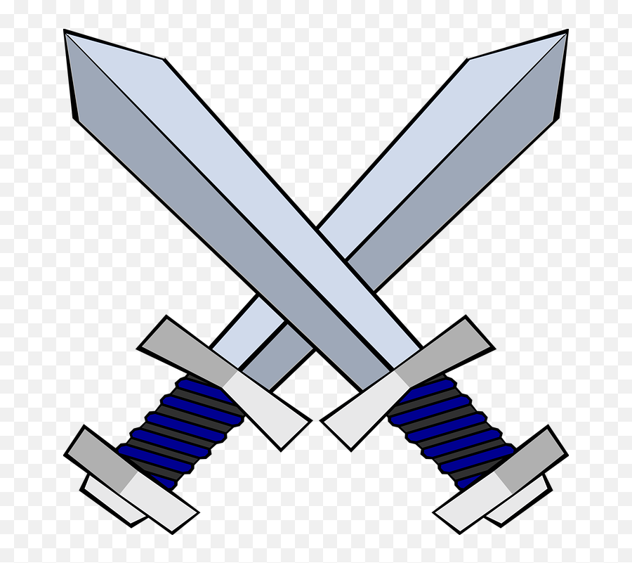 Crossed Sword Clipart Transparent - Clipart Crossed Swords Png,Sword Clipart Transparent Background