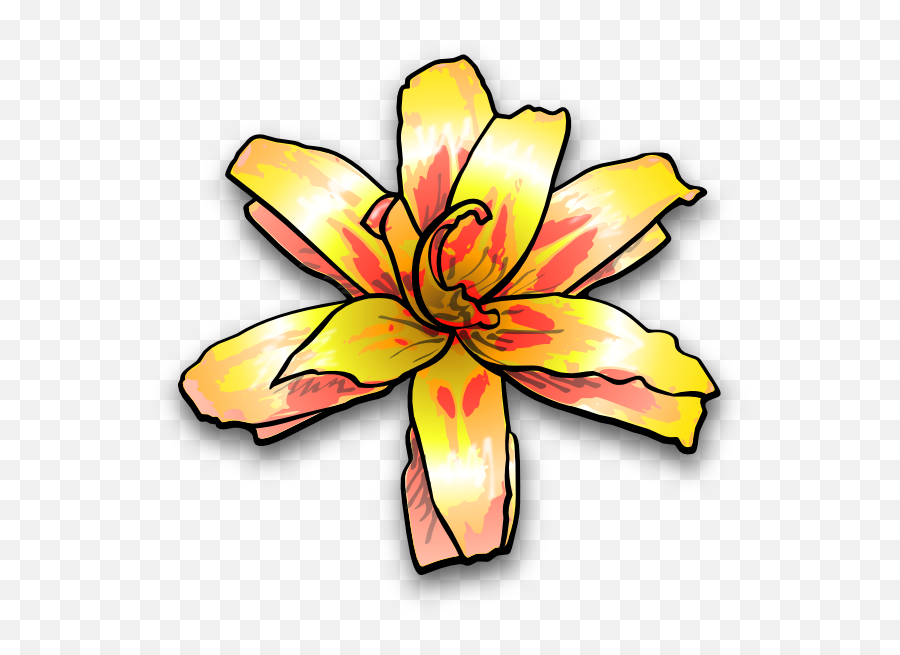 Yellow Lily Png Clip Arts For Web - Clip Arts Free Png Yellow Flower Clip Art,Lily Png